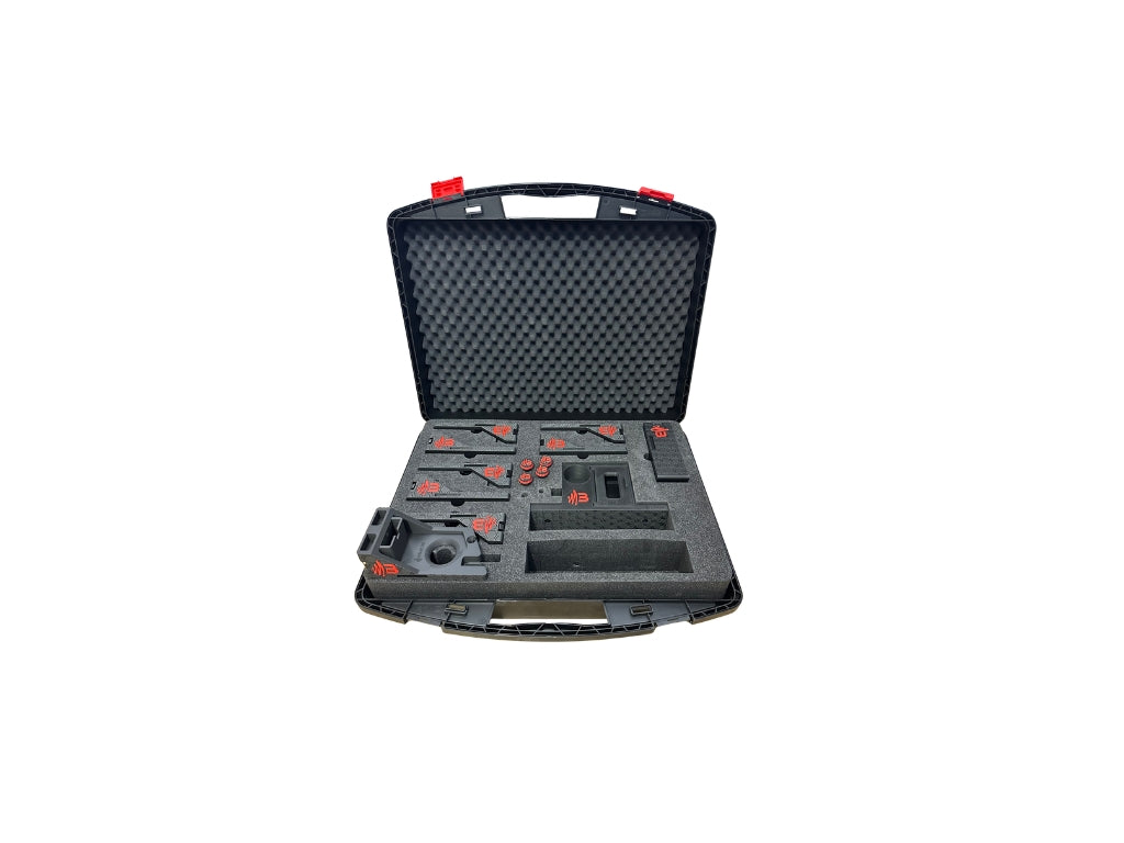 Micbay 8er Set für Sennheiser EW-D / EW-DX, best. aus 8x Micbay Organizer, Transportkoffer, Poolbay, Stativadapter